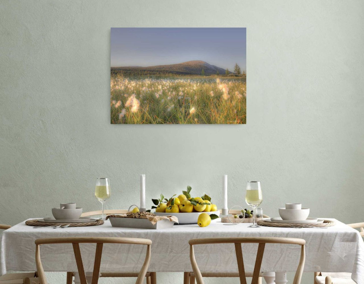 TUSSOCK GRASS ON A SUMMER NIGHT